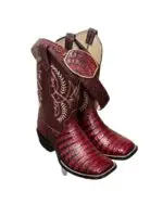 alligator leather boot